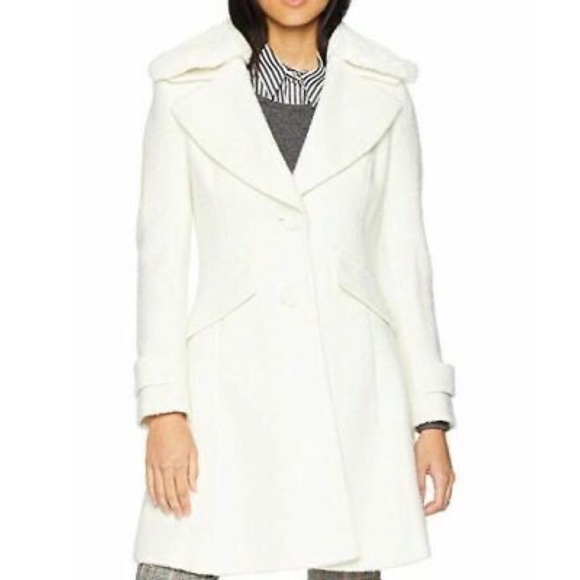 Sam Edelman Coat w/ Detachable Faux Fur Collar